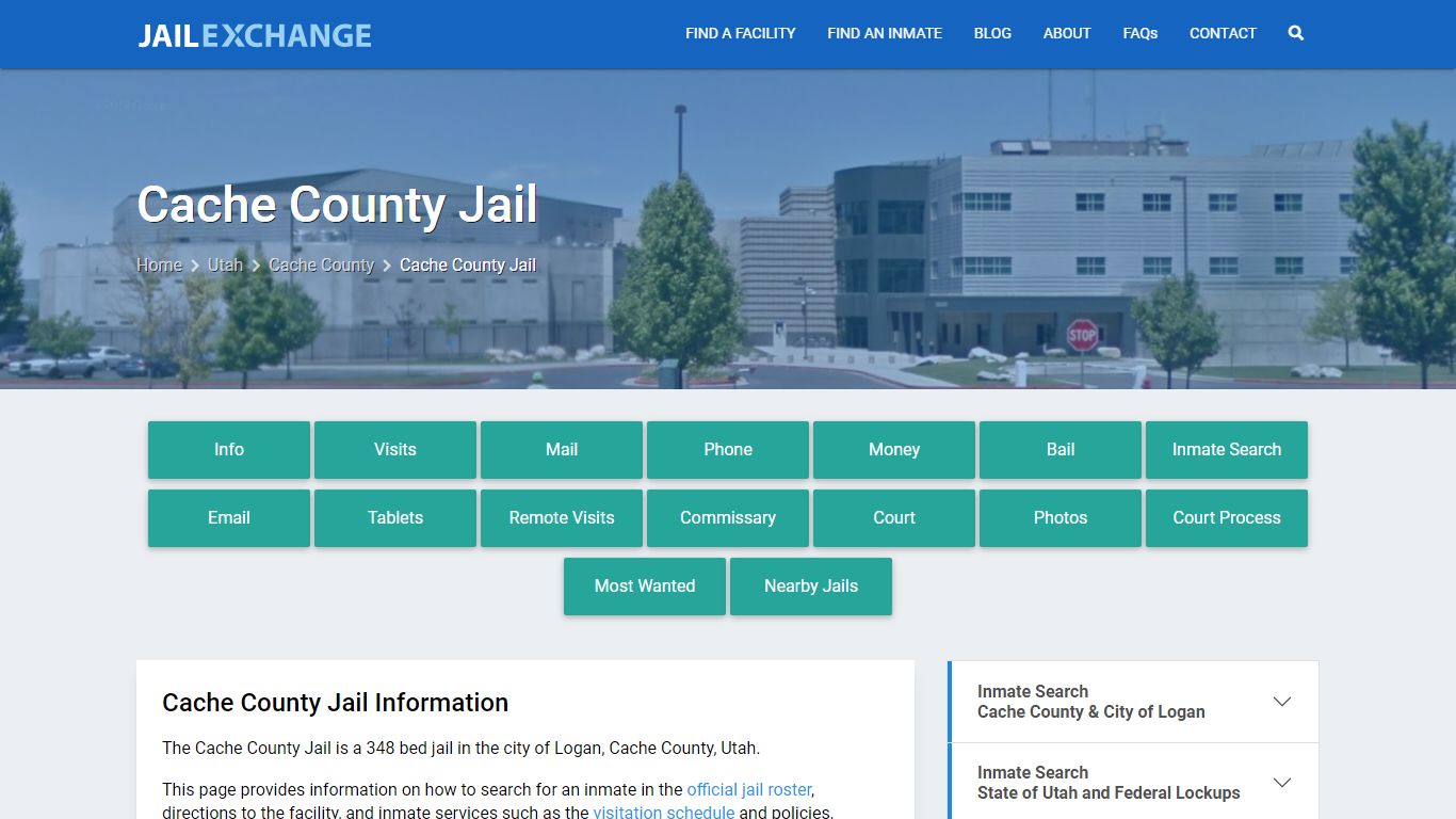 Cache County Jail, UT Inmate Search, Information