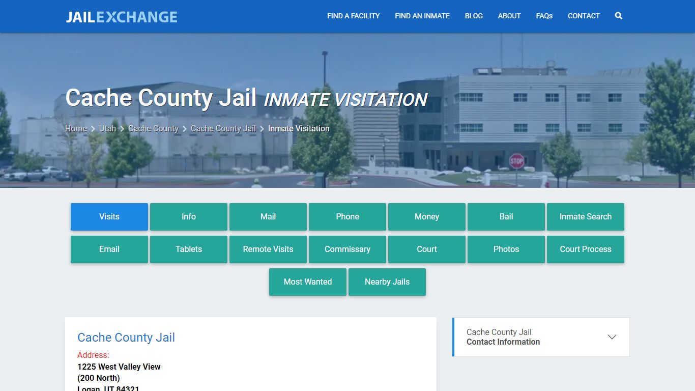 Inmate Visitation - Cache County Jail, UT - Jail Exchange